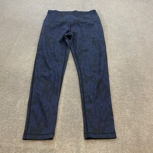 Zella Womens Leggings Medium Blue Black Athleisure Yoga Gym Pockets Stretch Logo